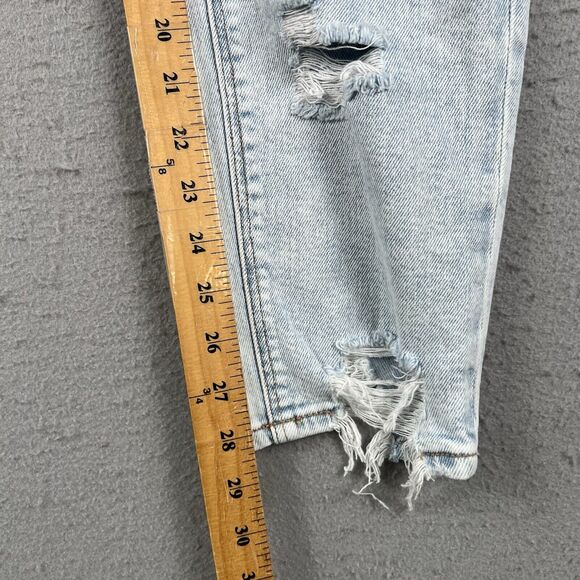 American Eagle Jeans Women’s 4 Mom Jean Stretch Light Wash High Rise - Picture 13 of 16